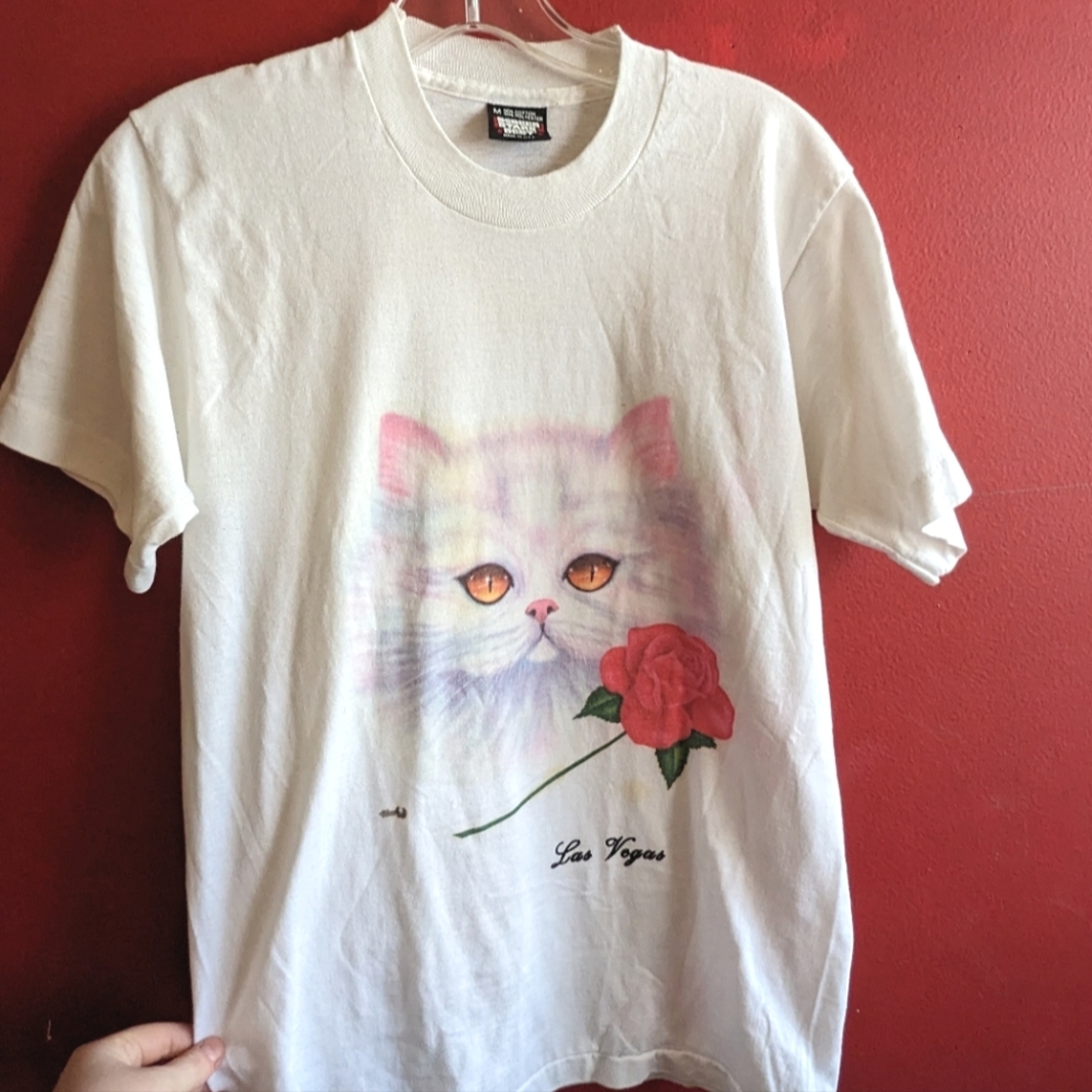 VTG 70s 80s Pussycat Tshirt